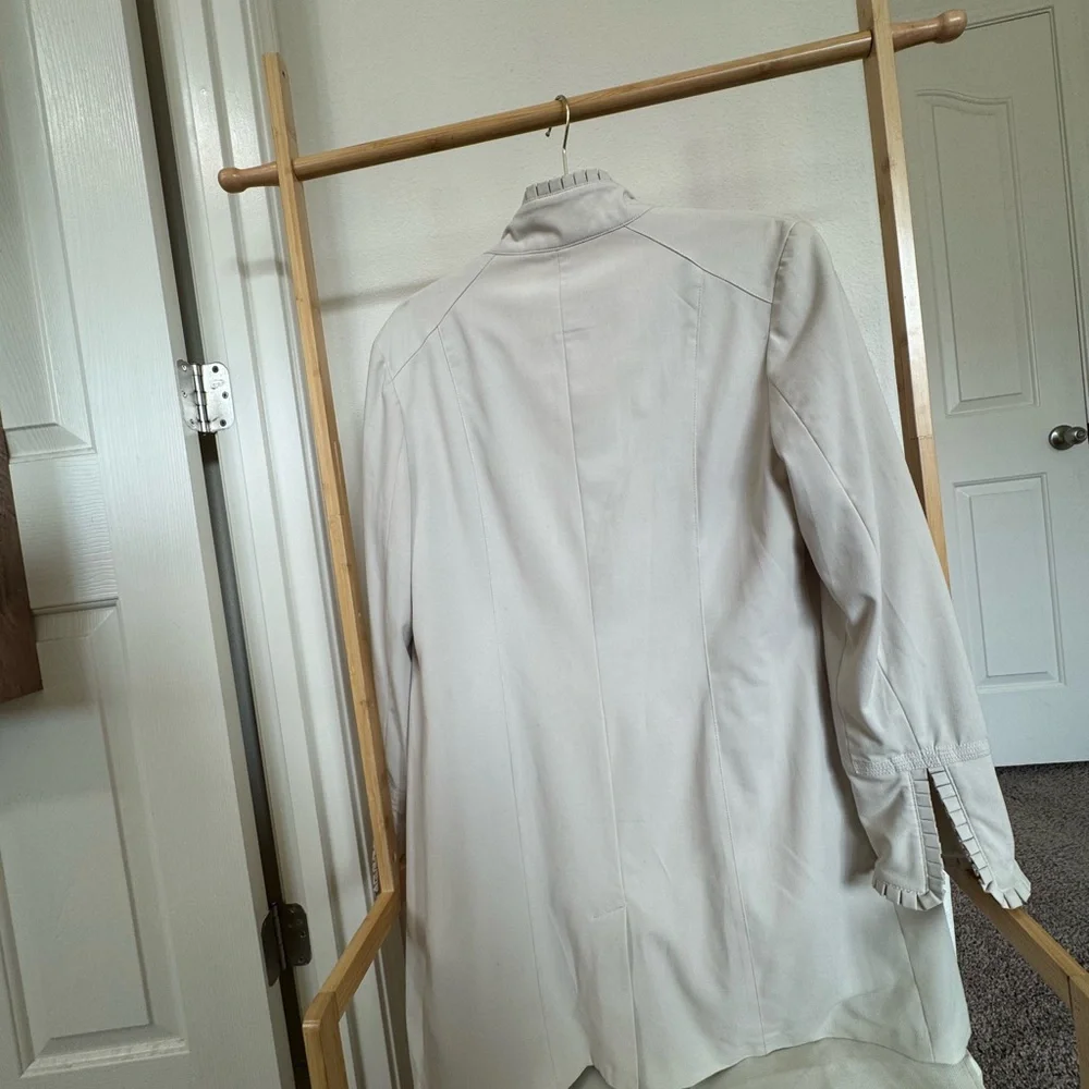 Cream Ruffled Jacket - Picture 2 of 4